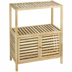  Wenko Badezimmerregal aus Nussbaumholz, 35,5 x 67,5 x 86 cm
