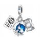  MD Charms Flugzeug Globus Reisepass Kamera REISE | S925