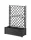  Stefanplast Blumentopf 100 cm x 43 x 142 cm, Kunststoff in den Farben Grau und Silber