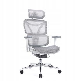    BÜROSTUHL SCHREIBTISCHSTUHL ERGONOMISCHER STUHL LEVANO CONTROL PRO WEISS