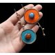  Asymmetrische Antik-Bronze-Ohrringe, Vintage-Boho-Stil, Vintage-Piercing-Retro