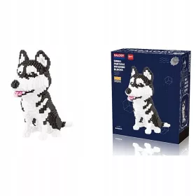    BLÖCKE SET Hundemodell DOG HUSKY SIBERIAN MALAMUT 1900 Teile HUND