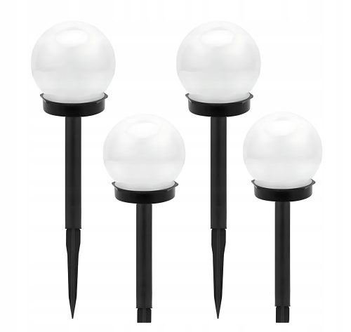  Solar-Pendelleuchte SOLAR GARTEN KUGELLAMPE WEISS 10 cm weiß 37 cm 2 Stk.
