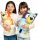  BLAUES UND BINGO-MASKOTTCHEN 45 CM KUSCHELN