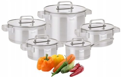 Berretti Mistral Töpfe-Set, Edelstahl, 10-tlg.