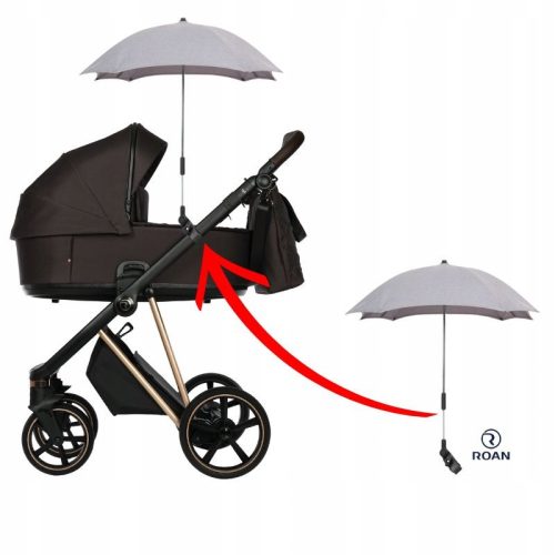  Roan Kinderwagenschirm, 50 cm, braun