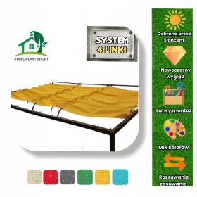  Gartensegel 450 x 400 cm, Kunststoff