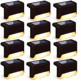  Briix Solarlampe, schwarz, 7,8 cm, 12 Stk.