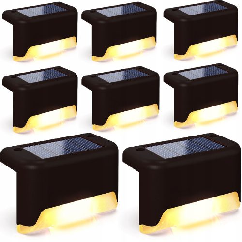  Briix (eingebaute Solarlampe) schwarz 7,8 cm 8 Stk.