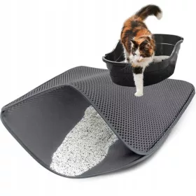  Umkehrmatte vor der Katzentoilette 75 cm x 55 cm x 2 cm