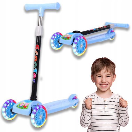  FALTBARER DREIRAD-BALANCE-SCOOTER FÜR KINDER MIT LED-RÄDERN