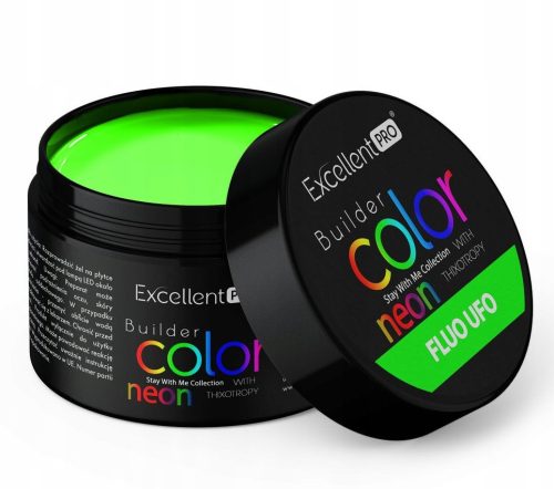  AUSGEZEICHNETES PRO BUILDER GEL BUILDER GEL NEON GRÜN FLUO UFO 30 g
