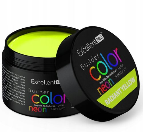  AUSGEZEICHNETES PRO BUILDER GEL AUFBAUGEL NEONGELB STRAHLENDES GELB 15 g