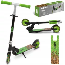    Kidwell WXM Skipo Game faltbarer Roller schwarz-grün + FOLIENUMSCHLAG FB03G 240x350+50mm 1St