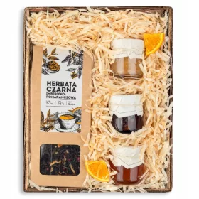  Geschenkkorb mit Teemarmeladen
