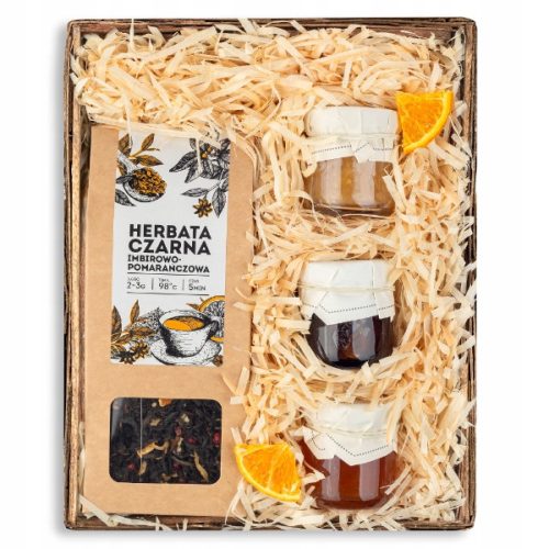  Geschenkkorb mit Teemarmeladen