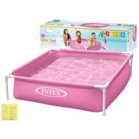  Intex-Pool mit quadratischem Rahmen, 122 x 122 cm