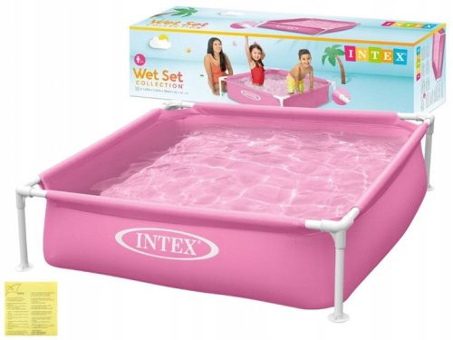  Intex-Pool mit quadratischem Rahmen, 122 x 122 cm