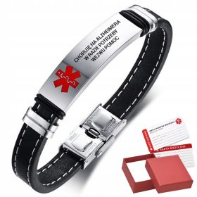  Lederarmband für Alzheimer-Patienten genäht