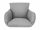 Hobbygarden Kissen 50 x 60 x 18 grau