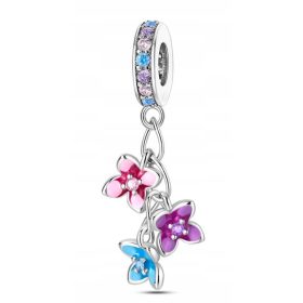   Charms Anhänger Blumen Silber Charms Blumen Charms Anhänger Silber s925
