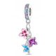  Charms Anhänger Blumen Silber Charms Blumen Charms Anhänger Silber s925