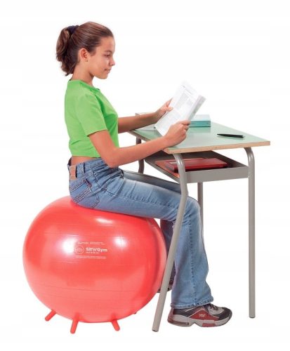  Gymnastikball mit Hörnern 60 cm, orange und rot
