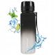  FLASCHE SPORTWASSERFLASCHE 500ML TRITAN MOTIVATIONAL SCHWARZ UND WEIß