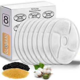  SET AUS 8 AUSTAUSCHBAREN WASSERFILTERN für Katzenbrunnen