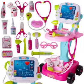  Kleiner Arzt, Arzt setzt Arzt auf einen EKG-Wagen