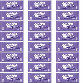 Milka Vollmilchschokolade 90g von Mondelez, 25 Stück
