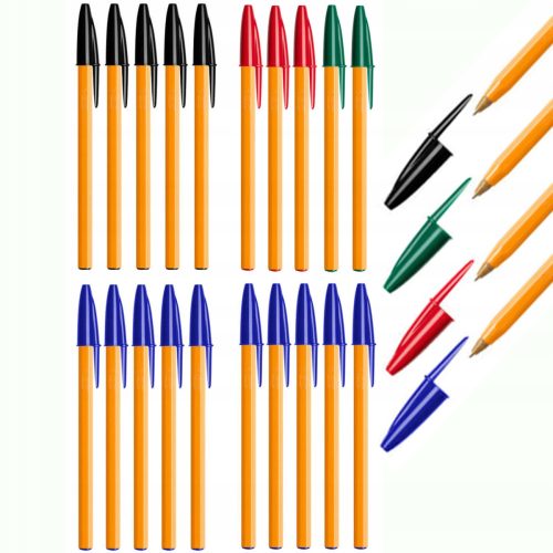  20 STÜCK. X BIC ORANGE ORIGINAL FEINER KUGELSCHREIBER 0,8 MM, 4 FARBEN