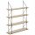  Atmosphera MDF-Regal, 60 x 16,8 cm, Schwarz, Brauntöne