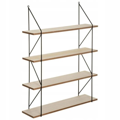  Atmosphera MDF-Regal, 60 x 16,8 cm, Schwarz, Brauntöne