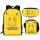  Rucksack Federmäppchen Tasche Beutel Kinder Schulset 3in1 Pokemon mit Pikachu