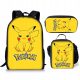  Rucksack Federmäppchen Tasche Beutel Kinder Schulset 3in1 Pokemon mit Pikachu