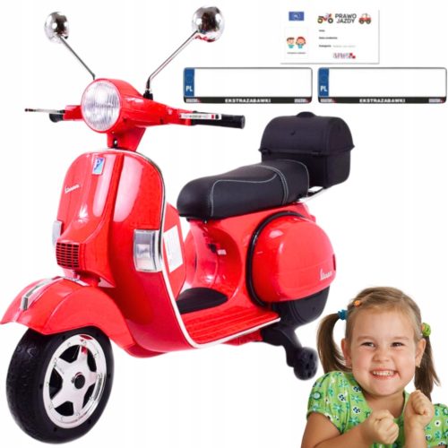  Vespa Roter batteriebetriebener Rollermotor