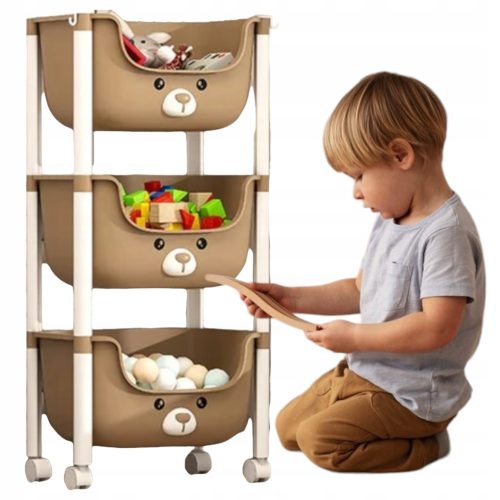  Kunststoffregal, Schrank mit Körben, SPIELZEUG AUF RÄDERN, SCHUBLADEN