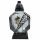  Grabkerze Schwarz Dekolaterne 36 cm + Paraffin-Grabeinlage