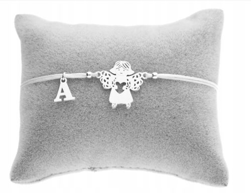  Silberarmband ENGEL, Engel, beliebiger BUCHSTABE, 925 SILBER