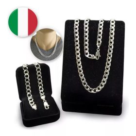    Full Silver CHAIN Herrenkettenarmband SILBER pr. 925 ITALIENISCH