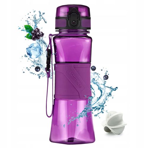  Sportwasserflasche, 550 ml, Protein-Shaker für geeignetes Tritan-Lila