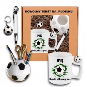    FUSSBALLSPIELER-SET GESCHENK Toolbox-Tasse mit Namen zum GEBURTSTAG eines Jungen