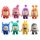  8PCS MASKOTTCHEN PLÜSCH SPIELZEUG ODDBODS ANIME 18CM