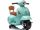  Baby-Aufsitz-Vespa-Akku-Roller mit türkisfarbener Rückenlehne