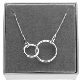    Silberne Halskette mit Creolen, Hoop, CELEBRITY, MUTTERTAG, SILBER925