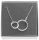  Silberne Halskette mit Creolen, Hoop, CELEBRITY, MUTTERTAG, SILBER925