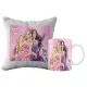  SUPER-SET AUS BECHER + BARBIE-KISSEN + NAMEN