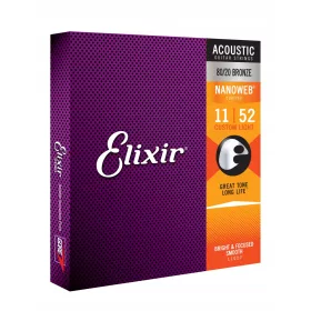  Elixir NanoWeb Phosphor Bronze Saiten 11-52 16027