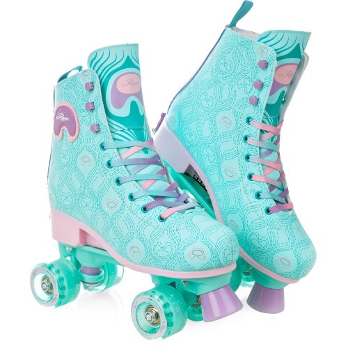  Raven Pavoni Türkise Rollschuhe, Größen 39-42